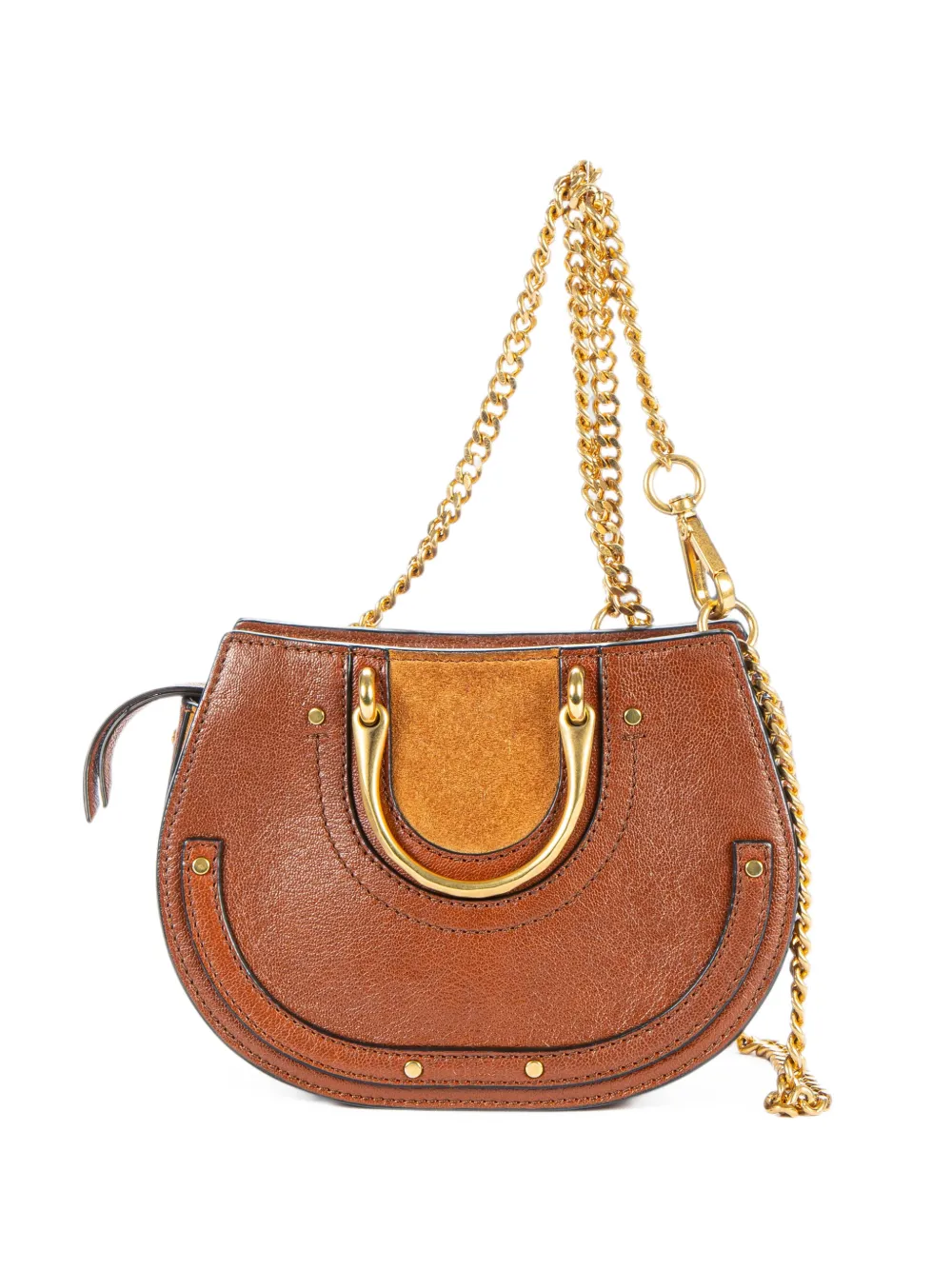 Chloé Pre-Owned Mini Pixie crossbody shoulder bag - Braun