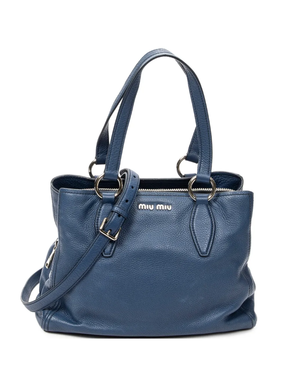 Miu Miu Pre-Owned Borsa a spalla Vitello Caribu - Blu