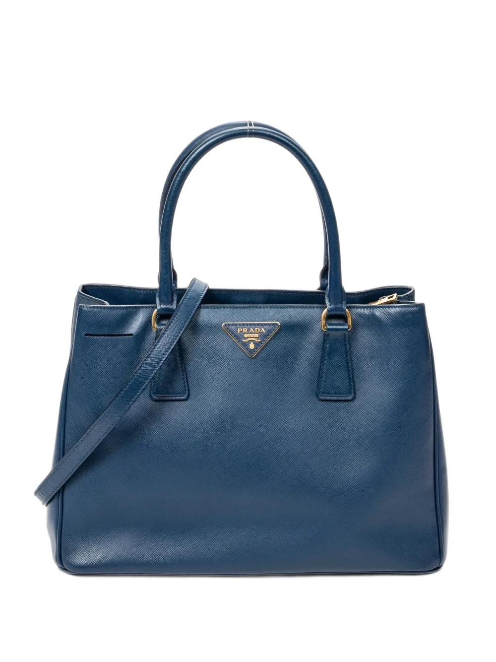 Prada Pre-Owned medium Saffiano leather tote bag - Blu