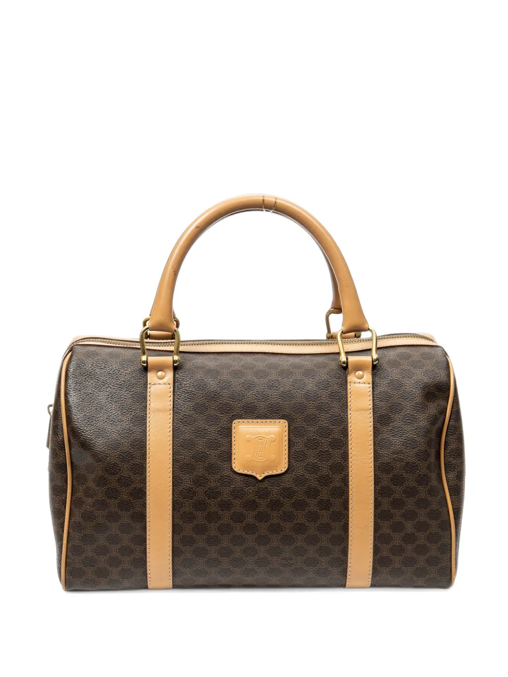 Celine Pre-Owned small Boston Macadam tote bag - Braun