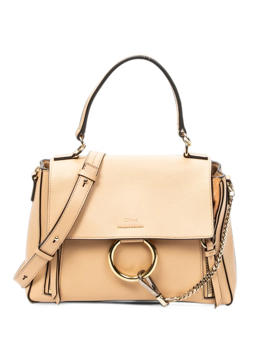 Chloé Pre-Owned small Faye Day two-way handbag - Nude
