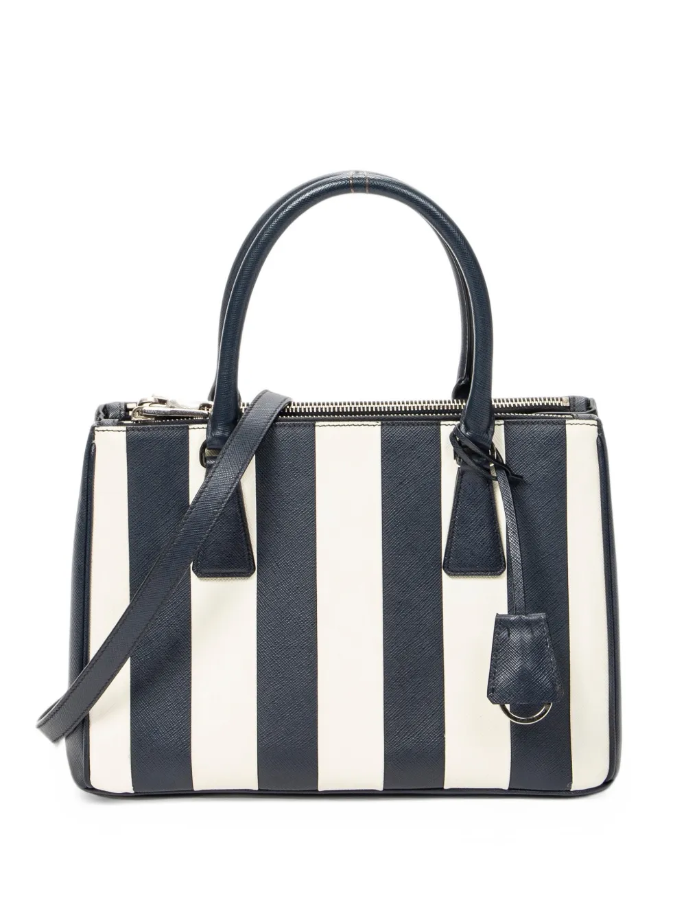 Prada Pre-Owned Galleria striped tote bag - Blu