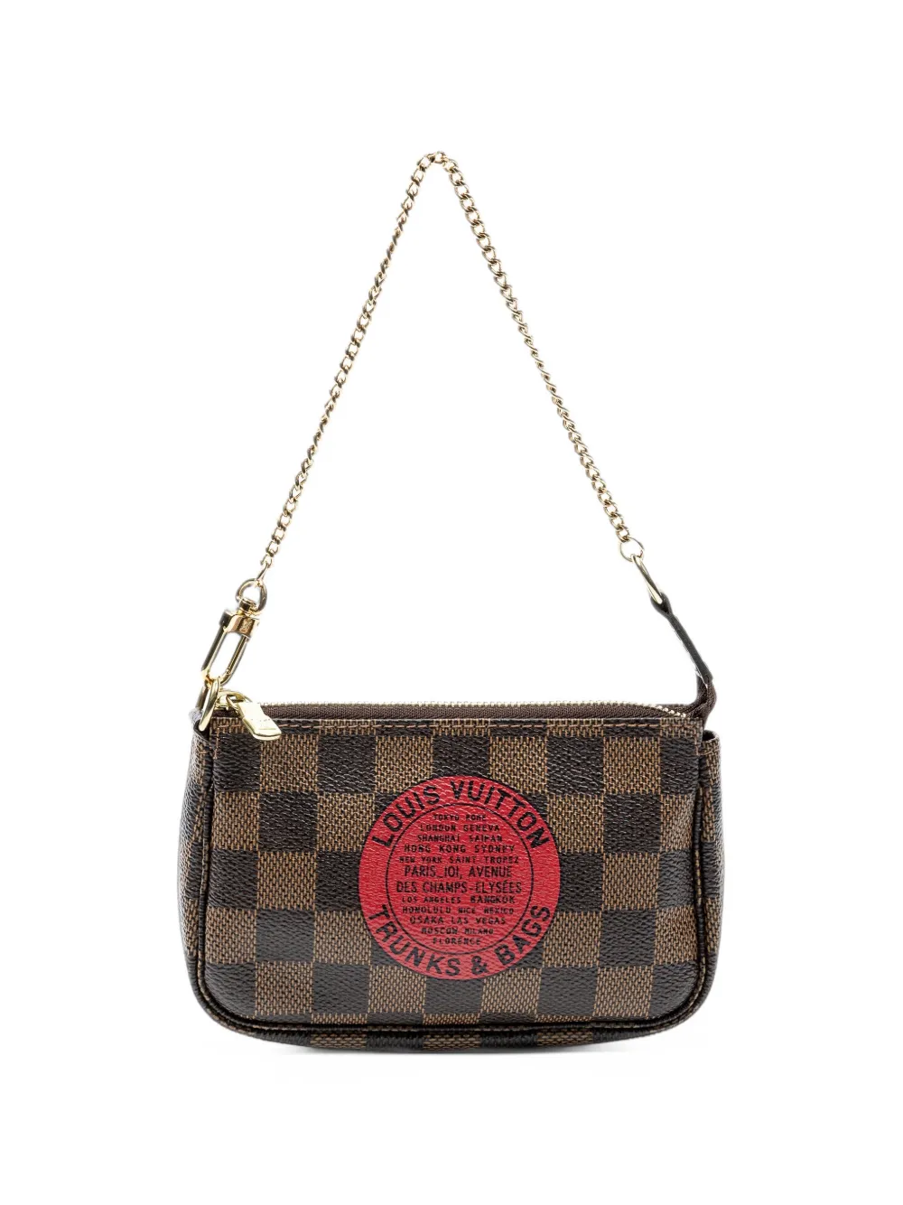 Louis Vuitton Pre-Owned mini Pochette Accessoires clutch bag - Marron