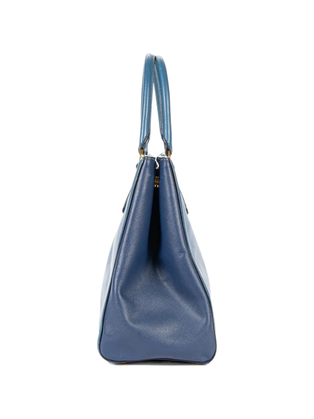 PRADA 青 サフィアーノレザー ハンドバッグ Prada Pre-Owned サフィアーノ レザー ハンドバッグ | ブルー