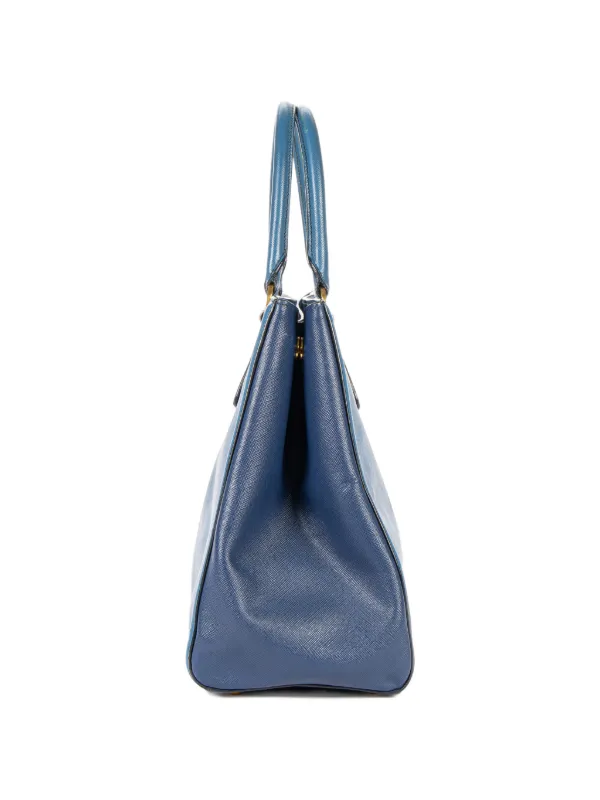 PRADA サフィアーノ ハンドバッグ ブルー Prada Pre-Owned サフィアーノ レザー ハンドバッグ | ブルー