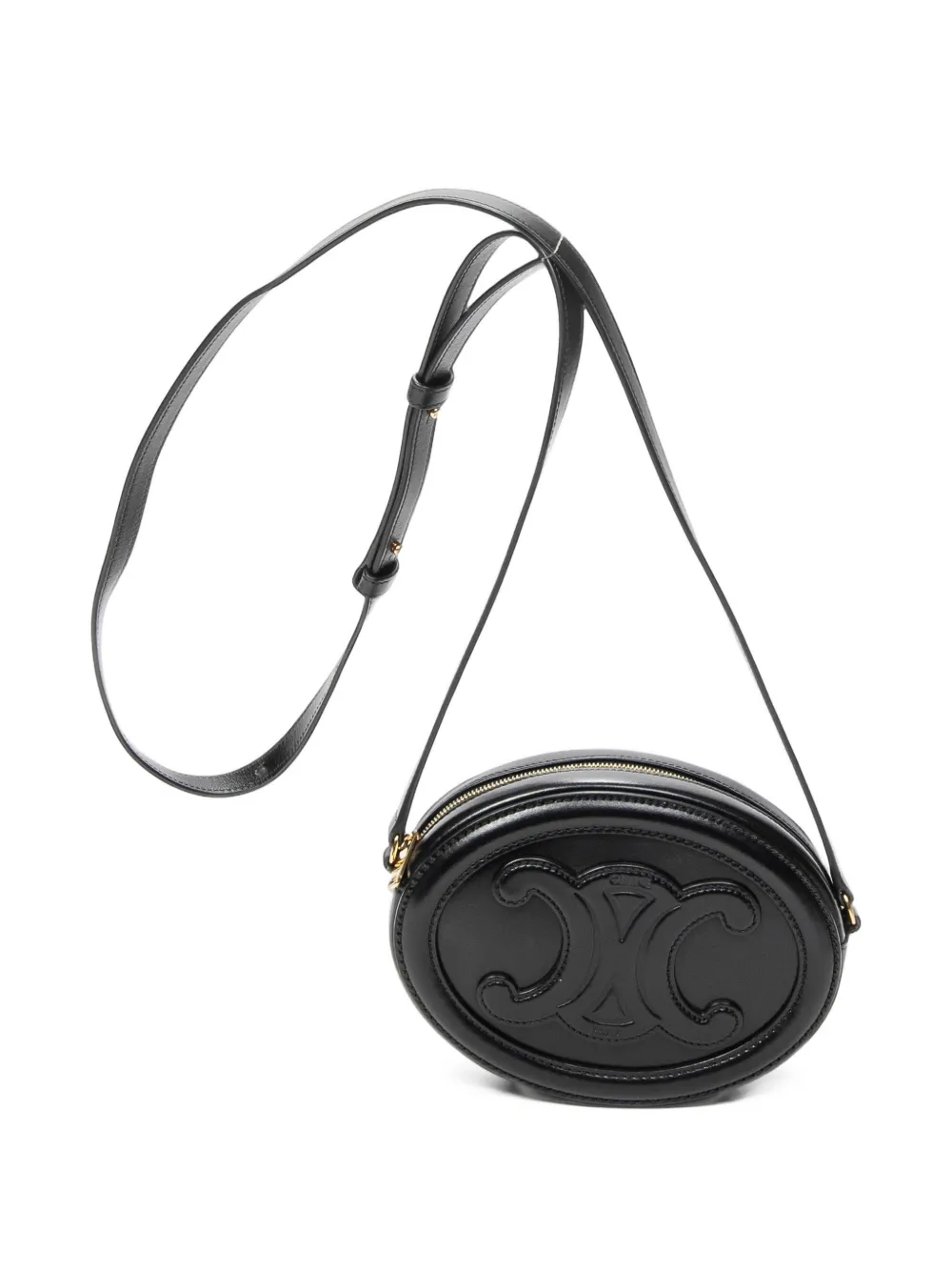 Celine Pre-Owned Triomphe Oval cross body bag - Nero