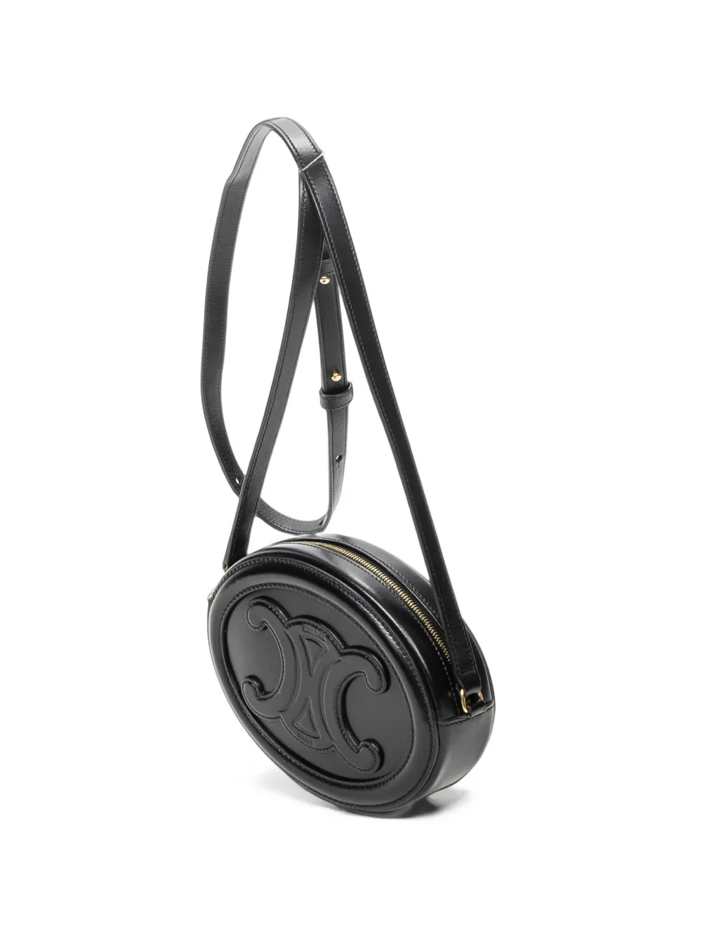 Celine Pre-Owned Triomphe Oval cross body bag - Nero