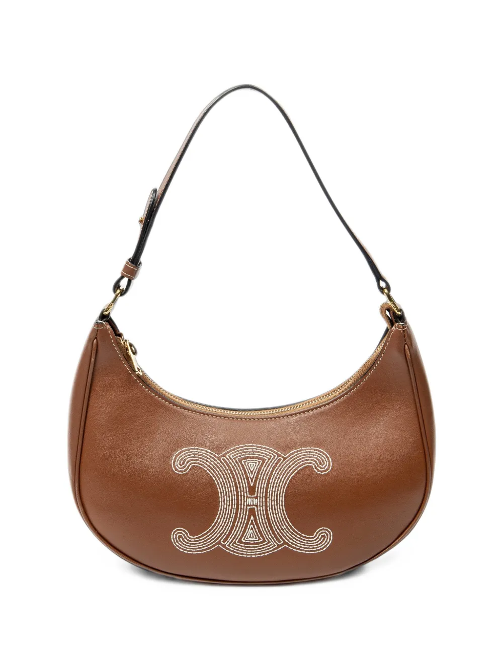 Celine Pre-Owned medium Ava leather shoulder bag - Brown