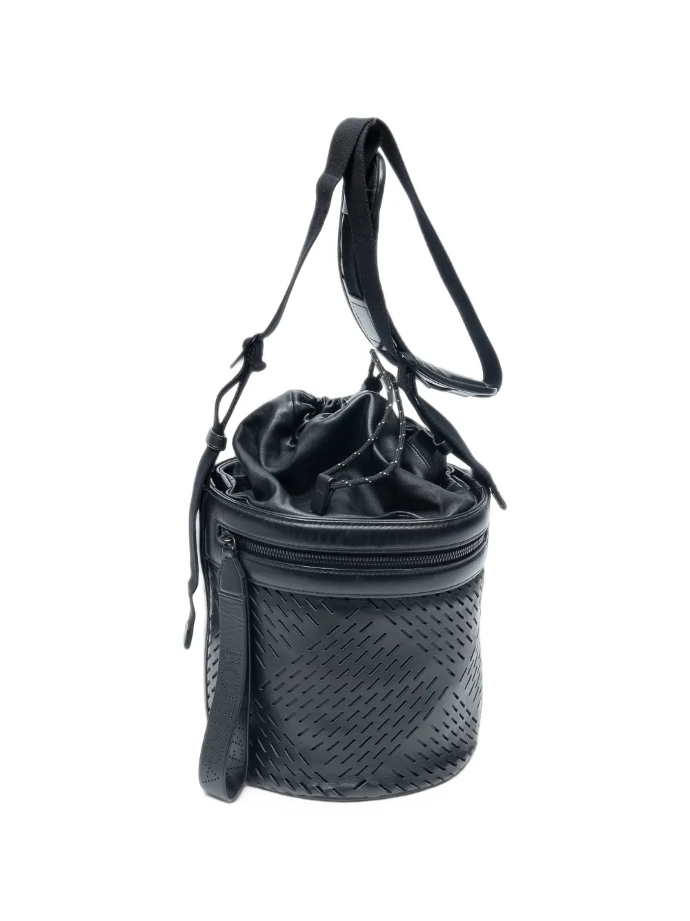 Bottega Veneta Pre-Owned cutout drawstring bucket bag - Black