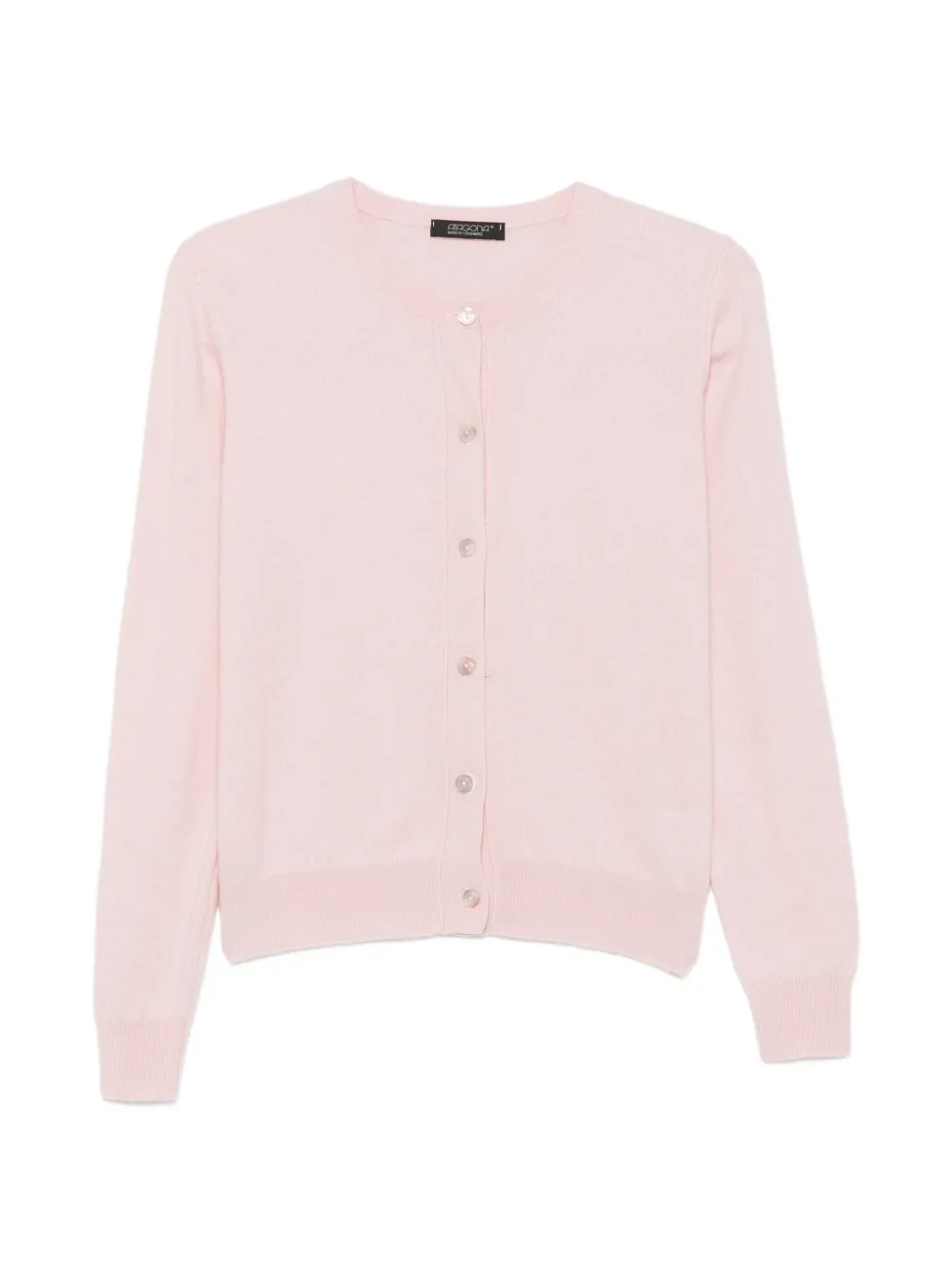 Aragona button-up ribbed-trim cardigan - Rose Aragona button-up ribbed-trim cardigan - Rose