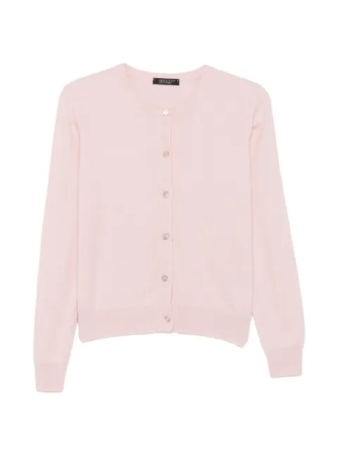 Aragona button-up ribbed-trim cardigan