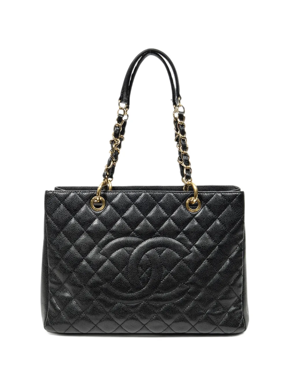 CHANEL Pre-Owned 2012-2013 Grand Shopping quilted tote bag - Black