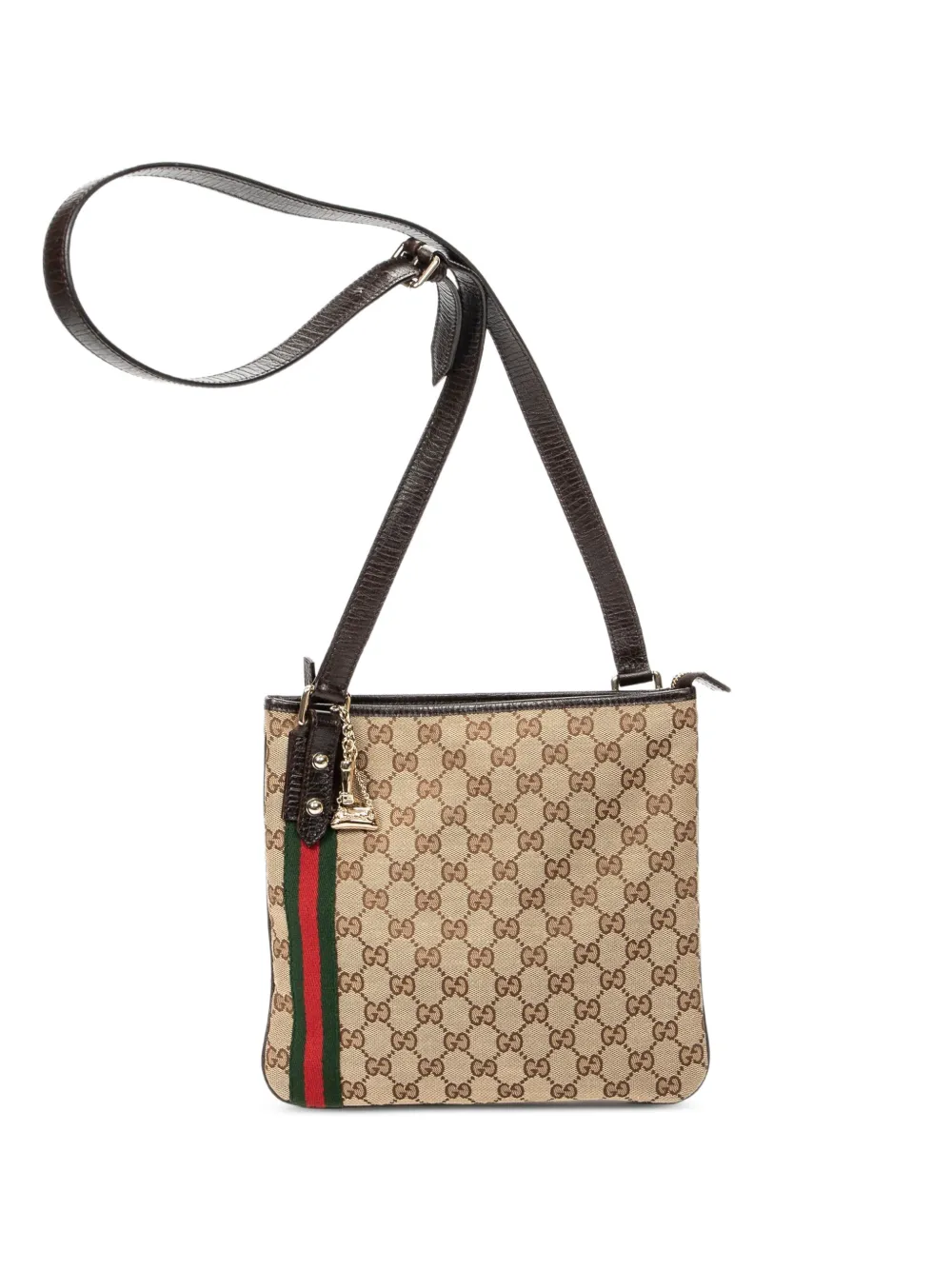 Gucci Pre-Owned Web Jolicoeur cross body bag - Toni neutri
