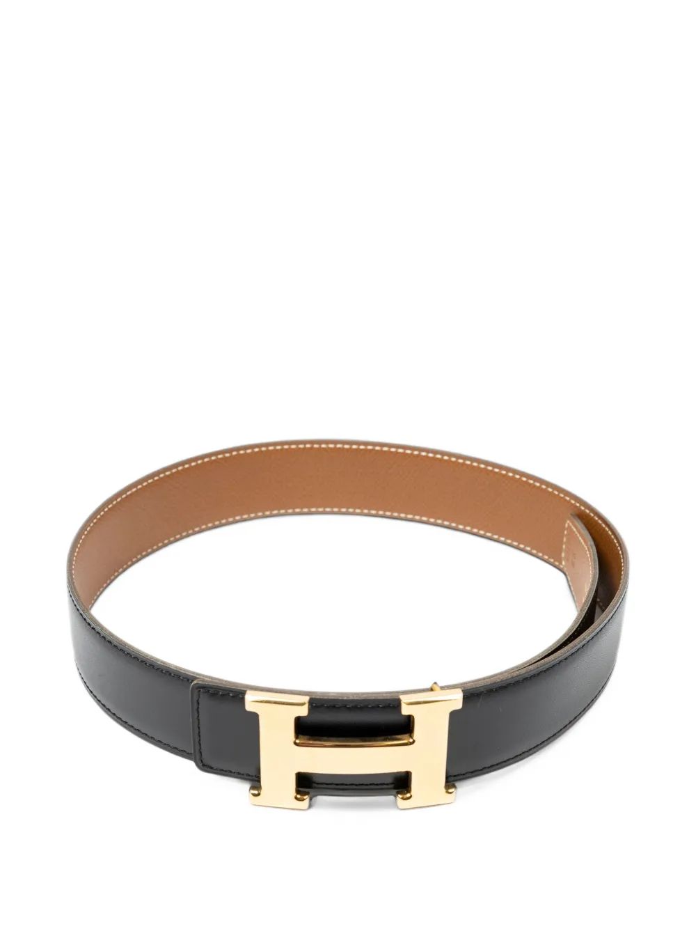Hermès Pre-Owned H-buckle belt - Schwarz
