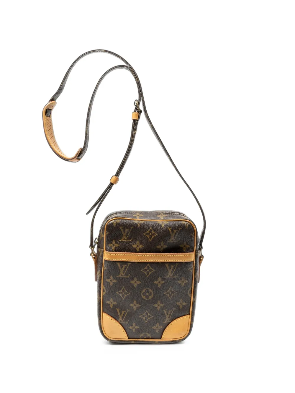 Louis Vuitton Pre-Owned Danube Monogram zip-fastening cross body bag - Marrone