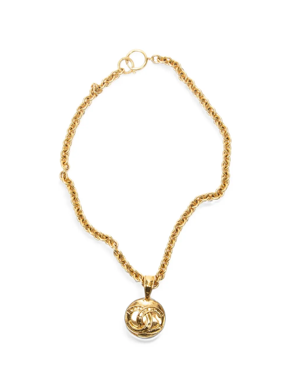 CHANEL Pre-Owned CC turn-lock pendant necklace - Gold
