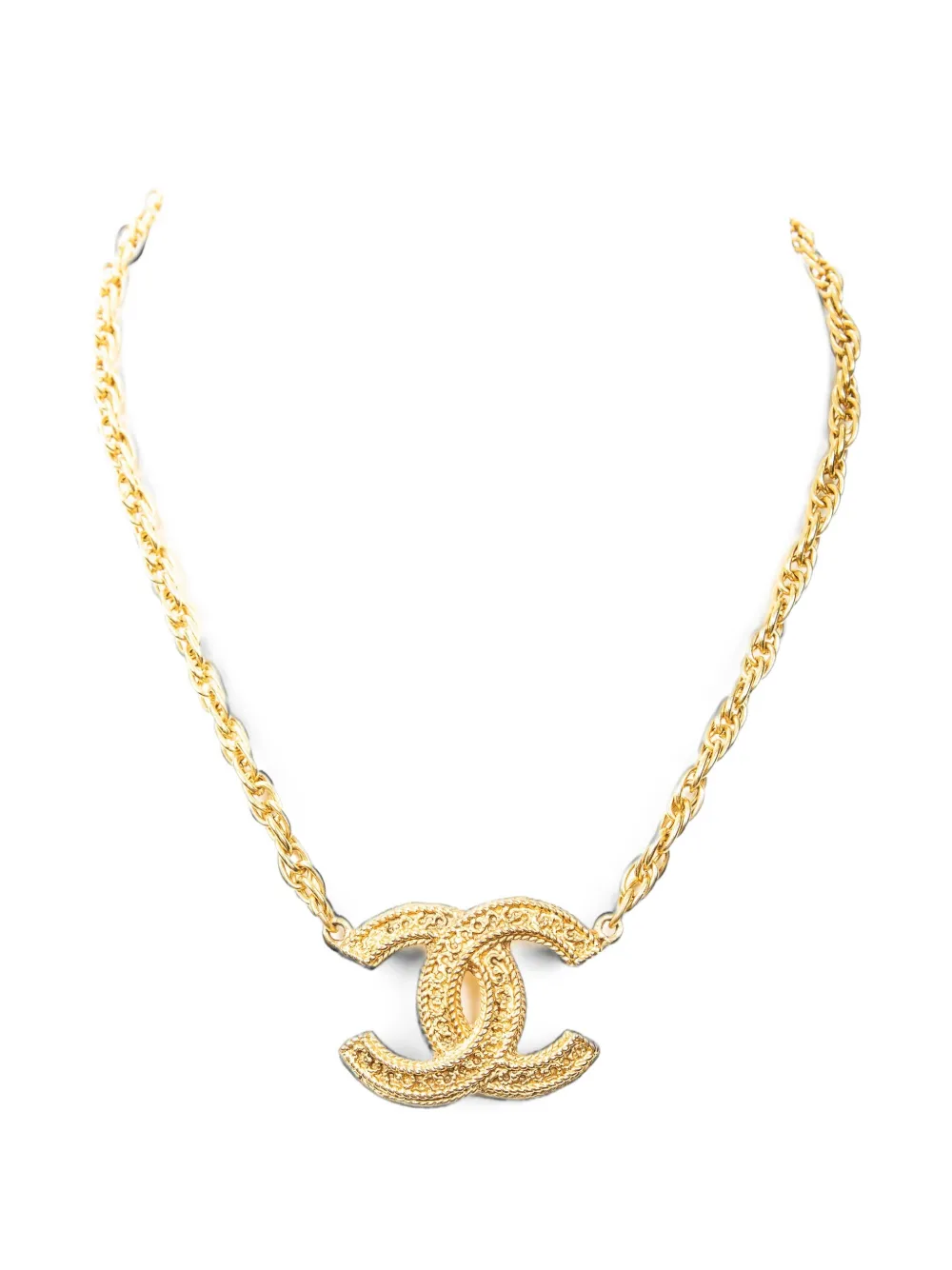 CHANEL Pre-Owned CC pendant chain necklace - Gold