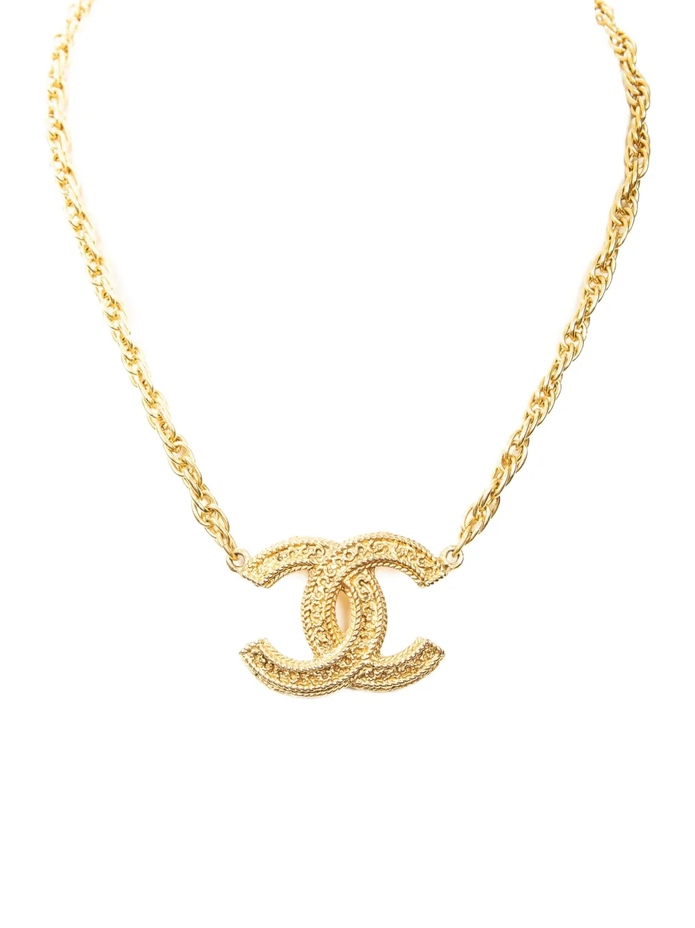 CHANEL Pre-Owned CC pendant chain necklace - Gold