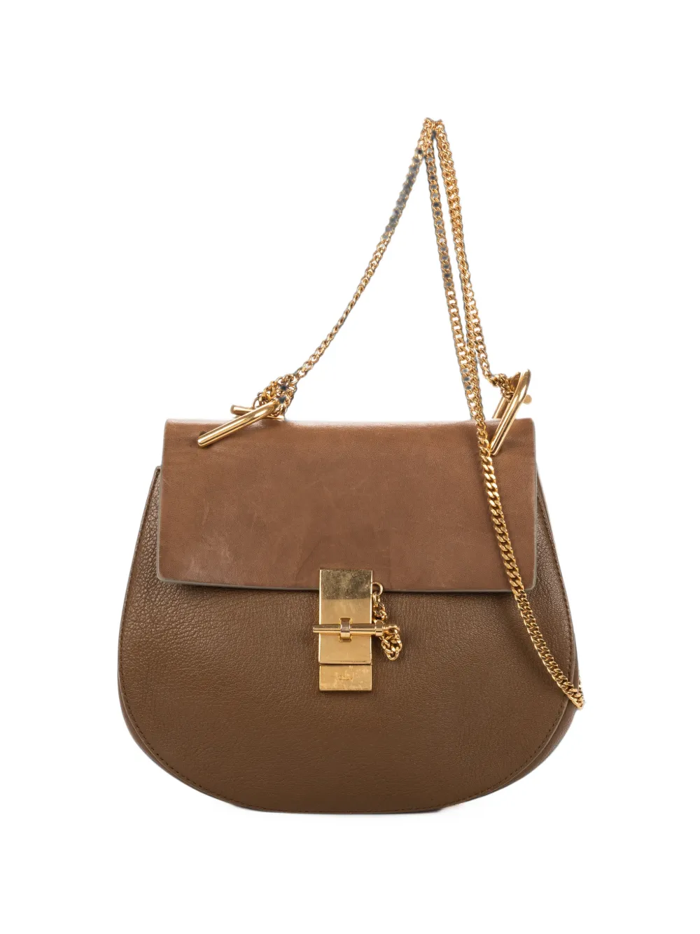 Chloé Pre-Owned small Drew shoulder bag - Braun