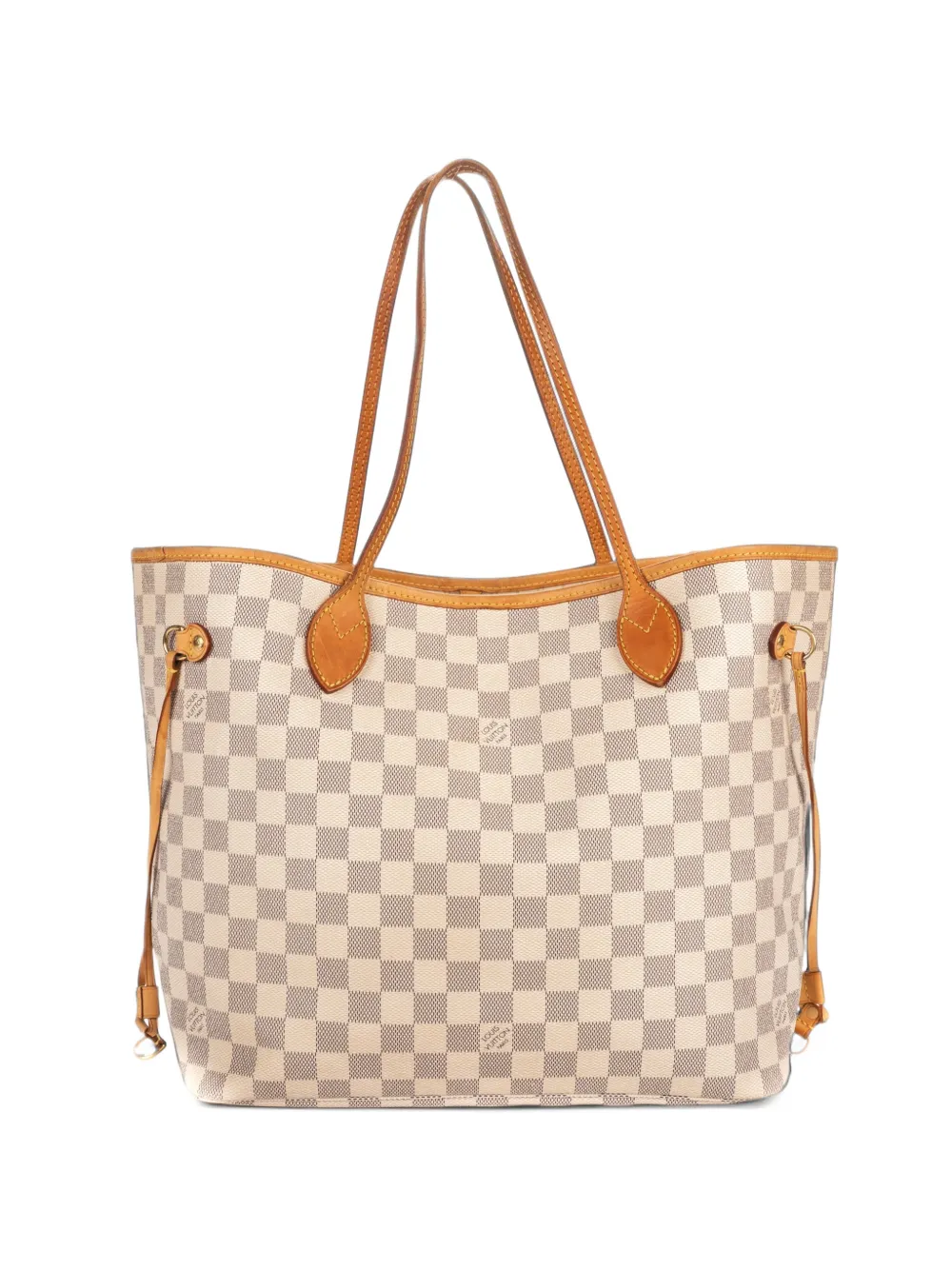 Louis Vuitton Pre-Owned 2010 MM Neverfull Damier Azur tote bag - Neutrals