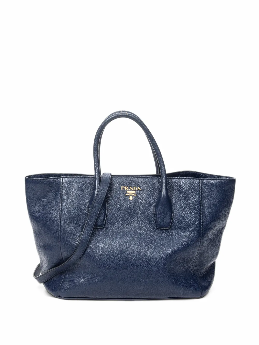 Prada Pre-Owned Vitello Daino leather tote bag - Blu
