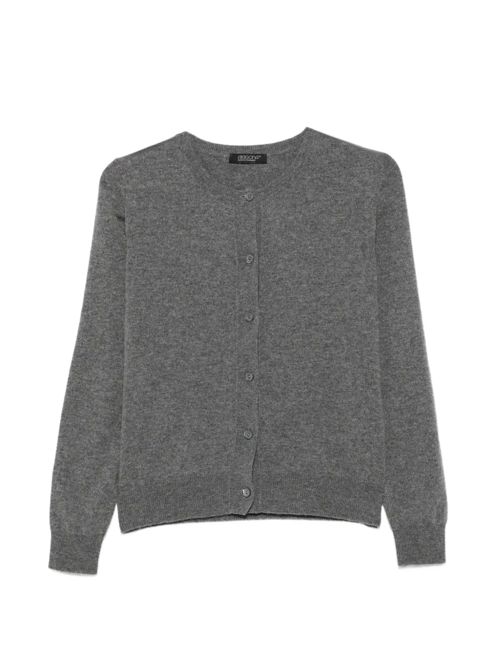 Aragona button-up crew-neck cardigan - Grau