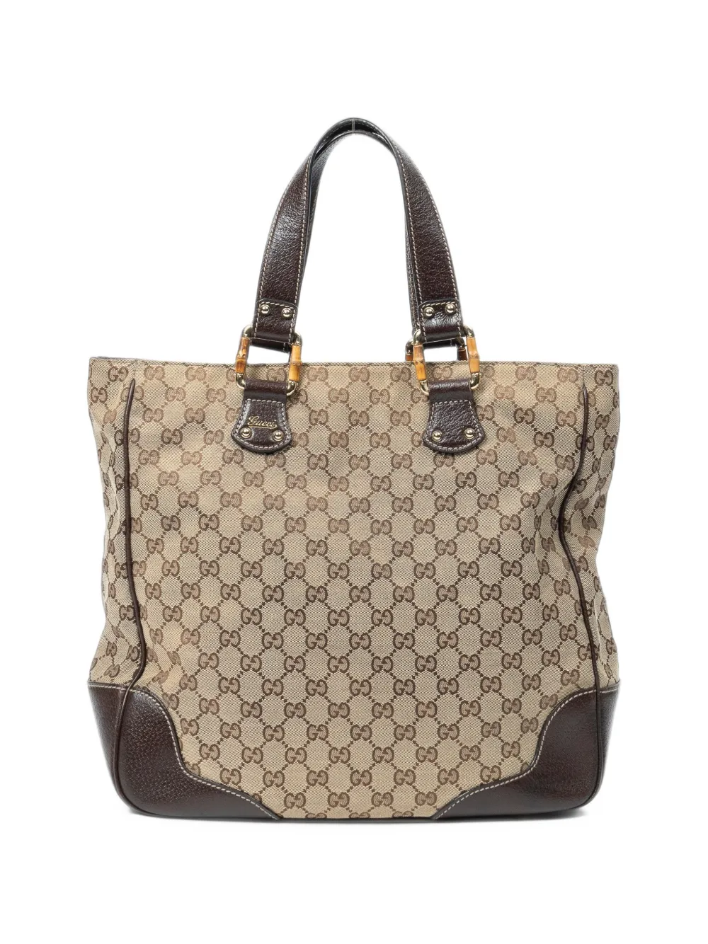 Gucci Pre-Owned Bamboo Horsebit tote bag - Toni neutri