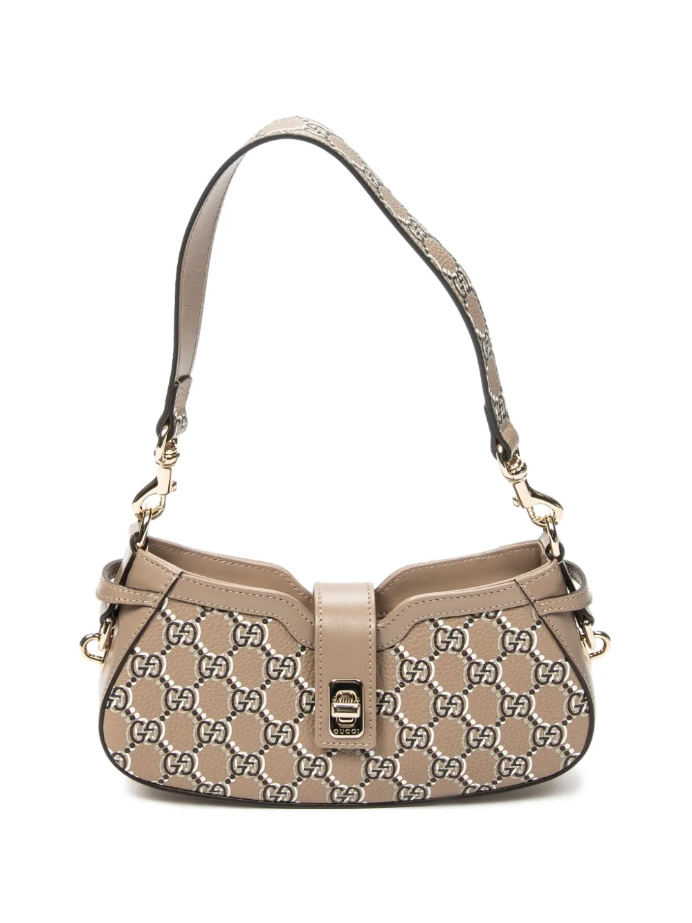 Gucci Pre-Owned Moonside GG print shoulder bag - Marrone