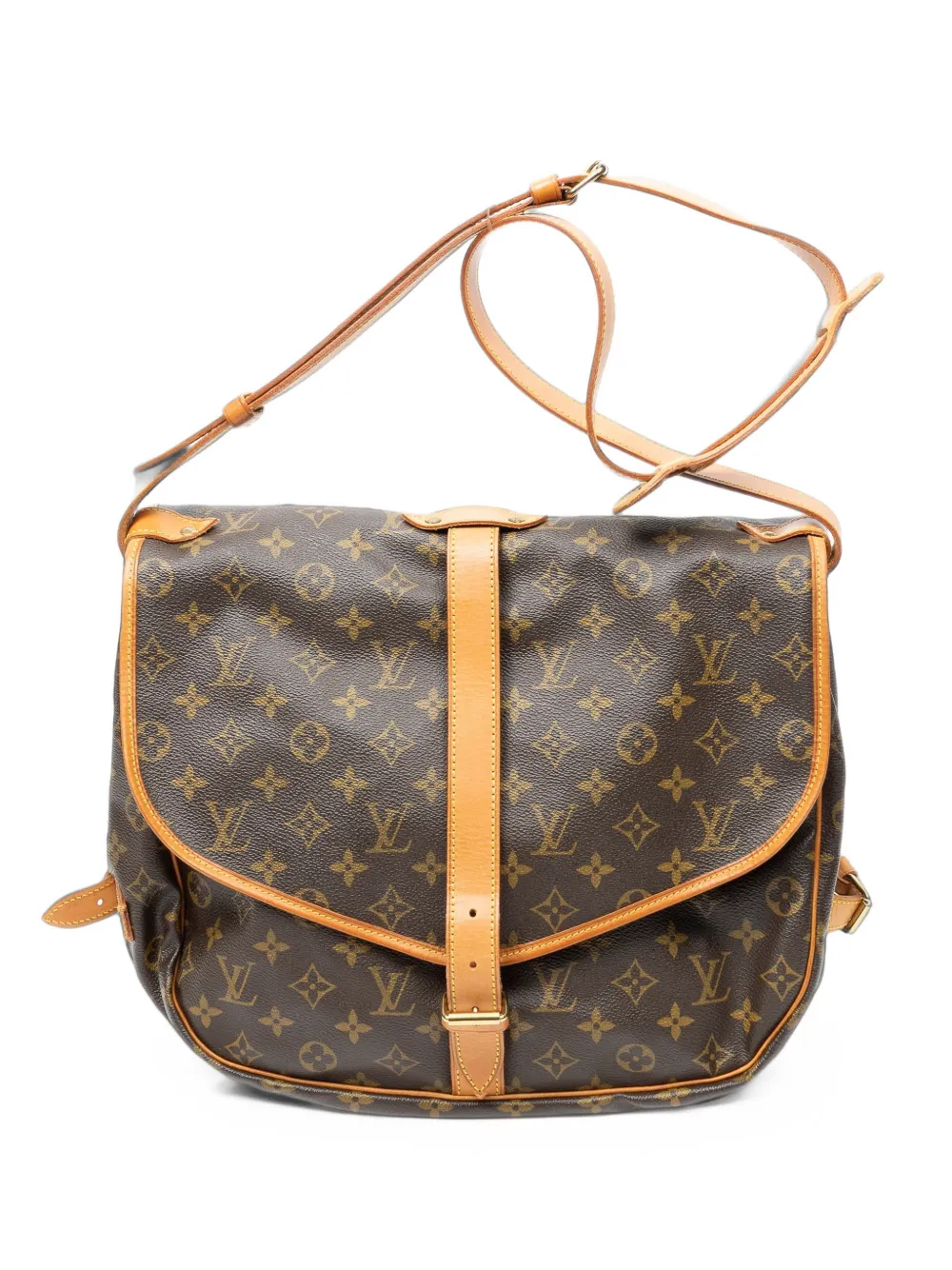 Louis Vuitton Pre-Owned Saumur GM crossbody bag - Braun