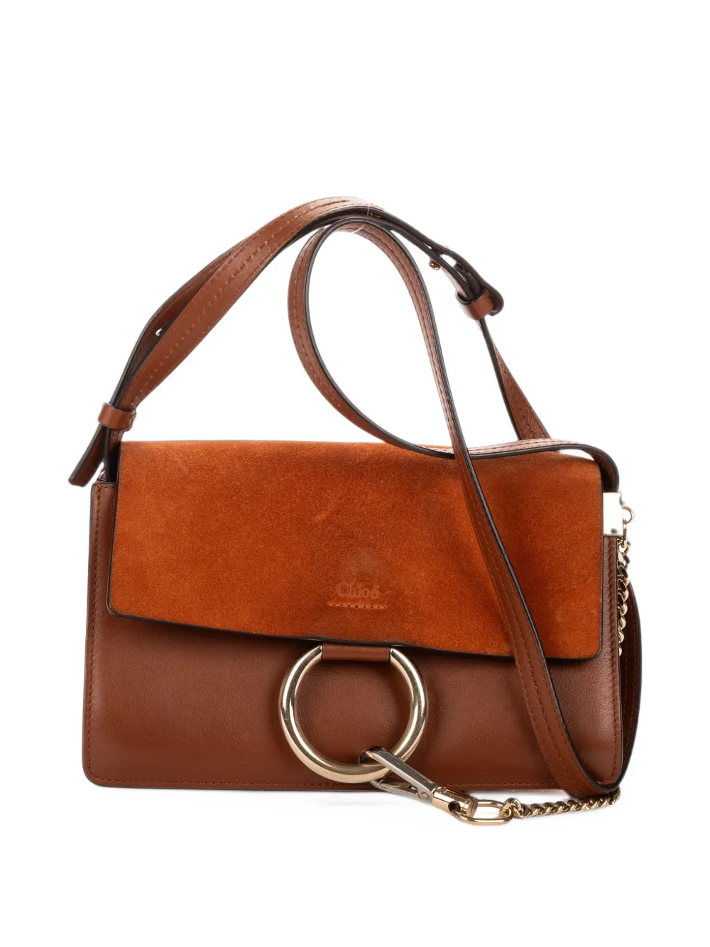 Chloé Pre-Owned small Faye shoulder bag - Braun