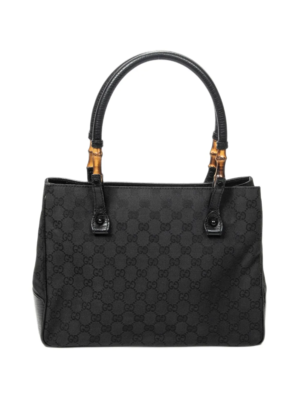 Gucci Pre-Owned Bamboo tote bag - Noir