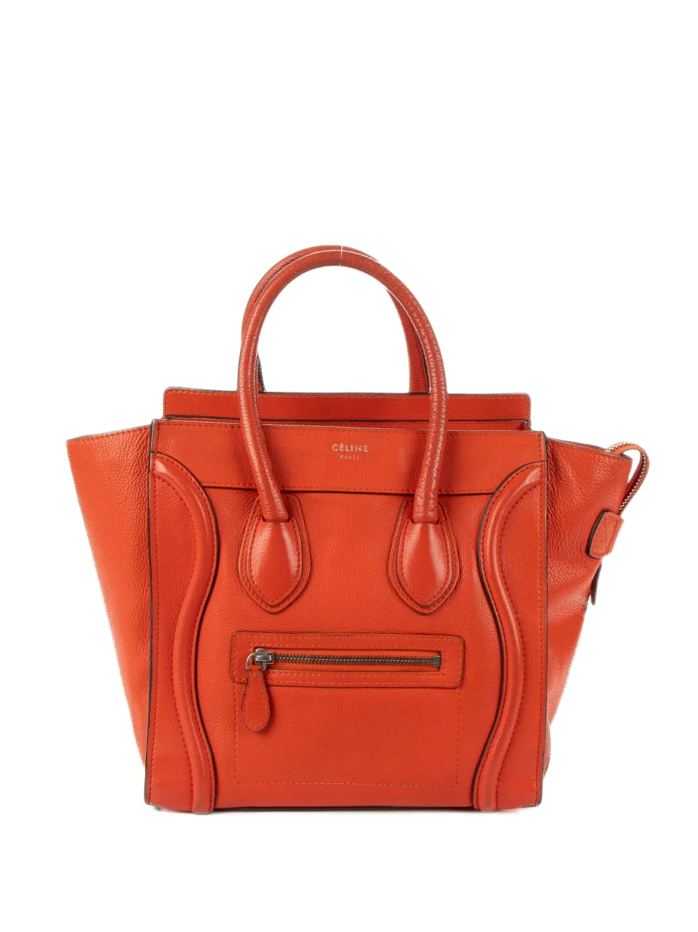 Celine Pre-Owned Micro Luggage shoulder bag - Orange