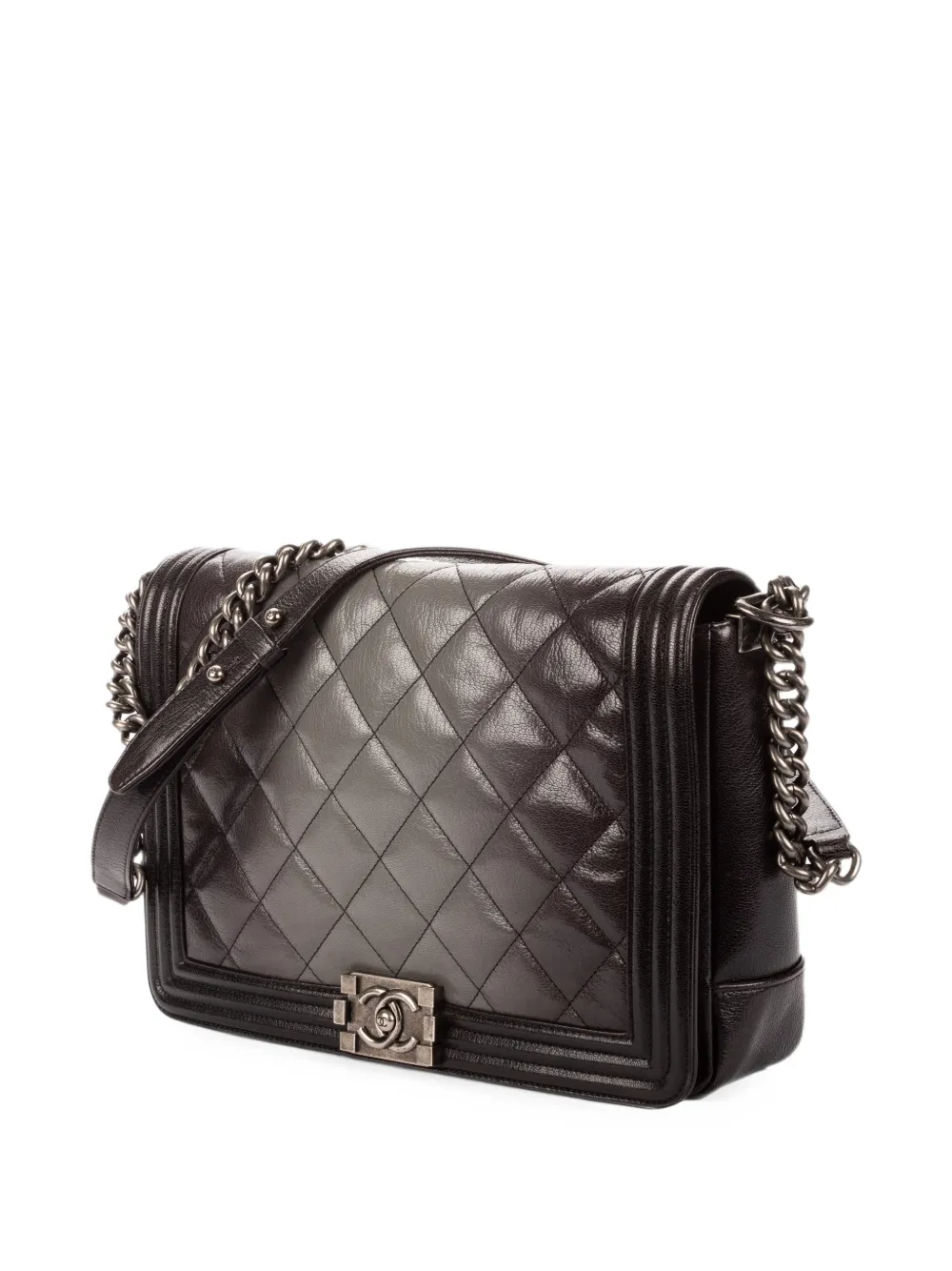 CHANEL Pre-Owned Boy gewatteerde schoudertas Zwart