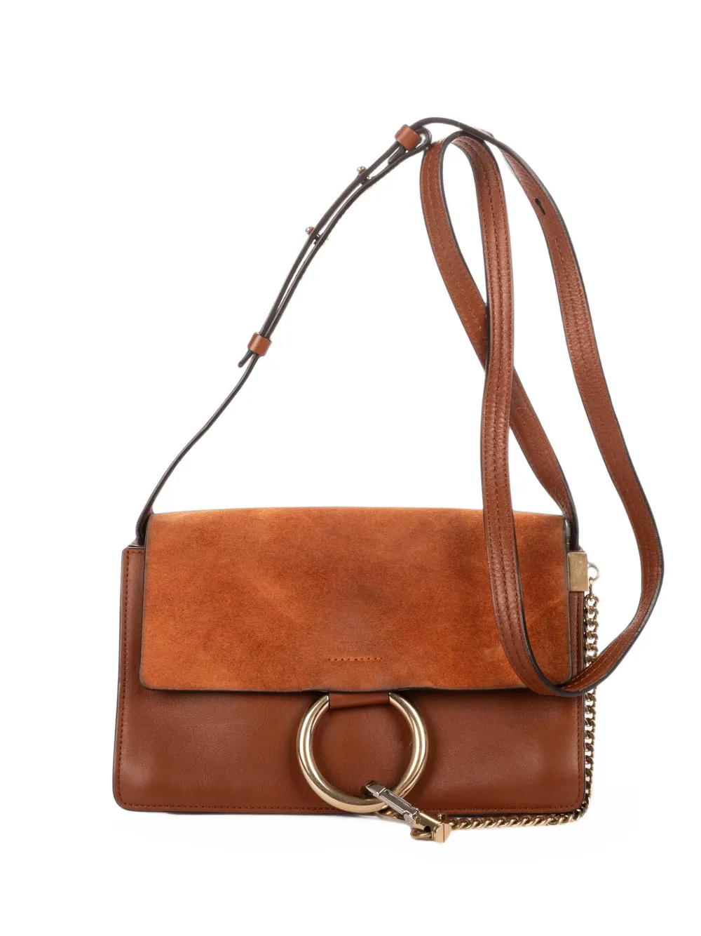 Chloé Pre-Owned small Faye shoulder bag - Braun