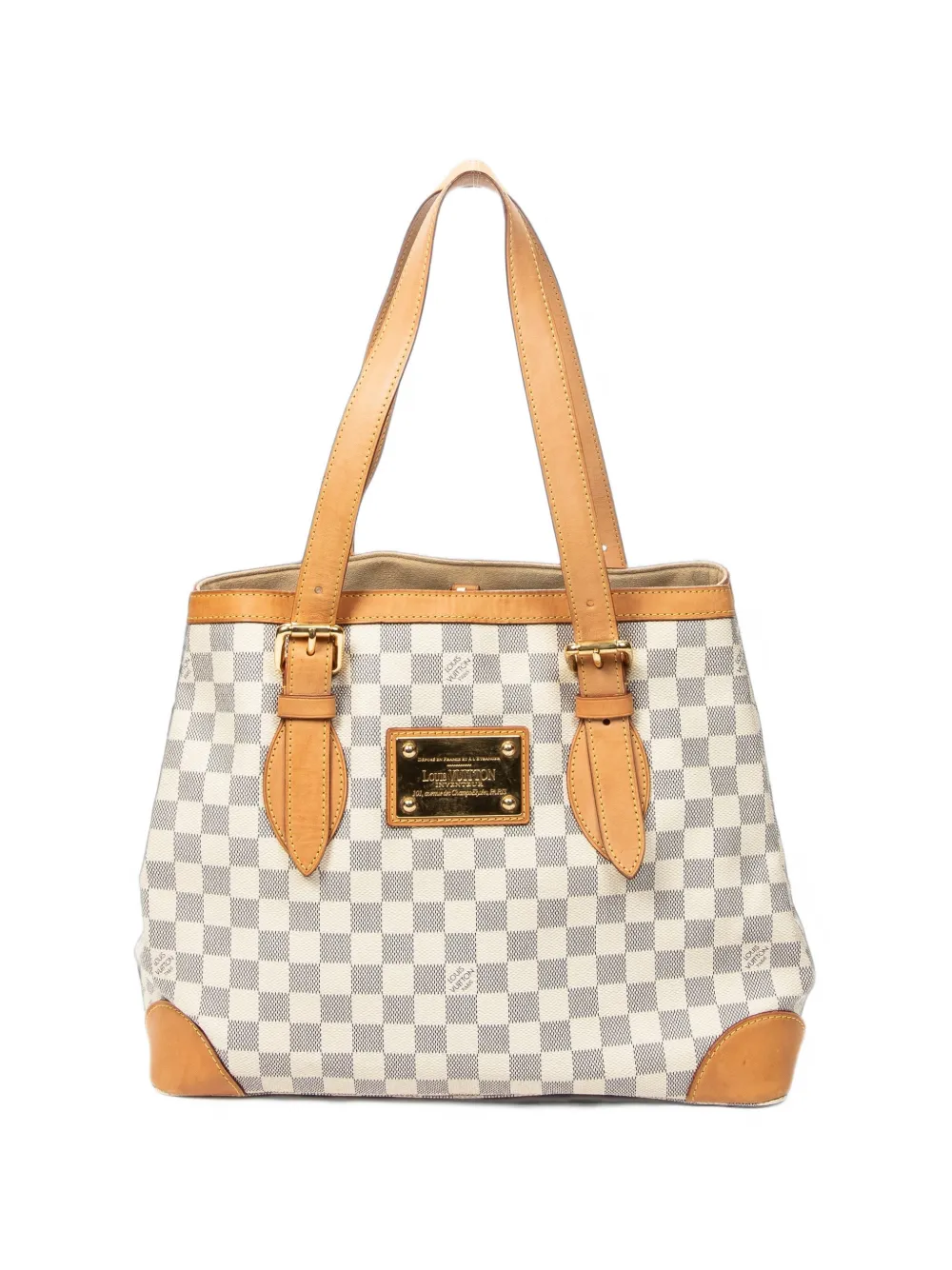 Louis Vuitton Pre-Owned MM Damier Azur Hampstead shoulder bag - White