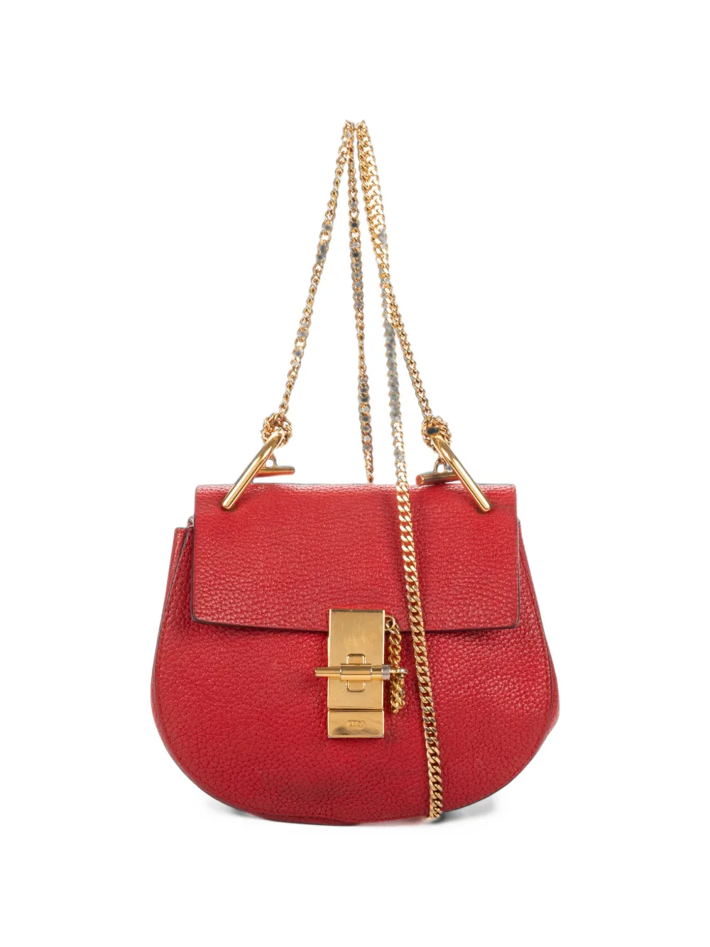 Chloé Pre-Owned mini Drew leather shoulder bag - Rot