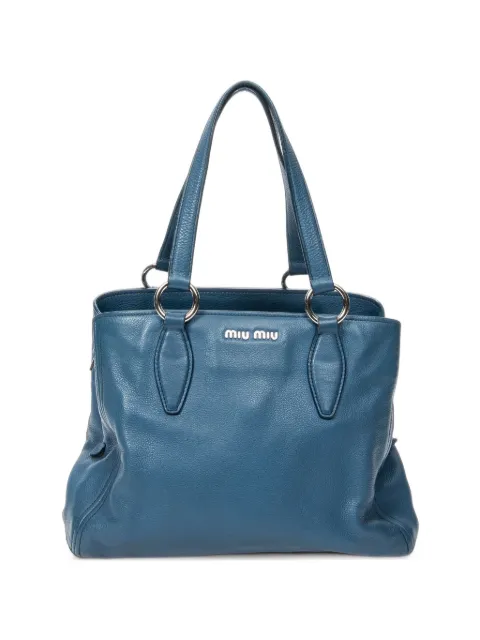 Miu Miu Pre-Owned leather tote bag