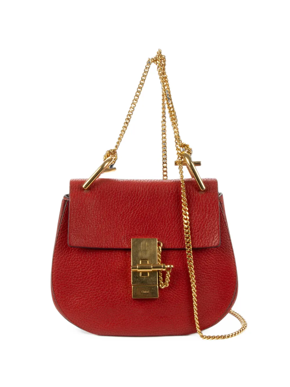 Chloé Pre-Owned mini Drew leather shoulder bag - Rot