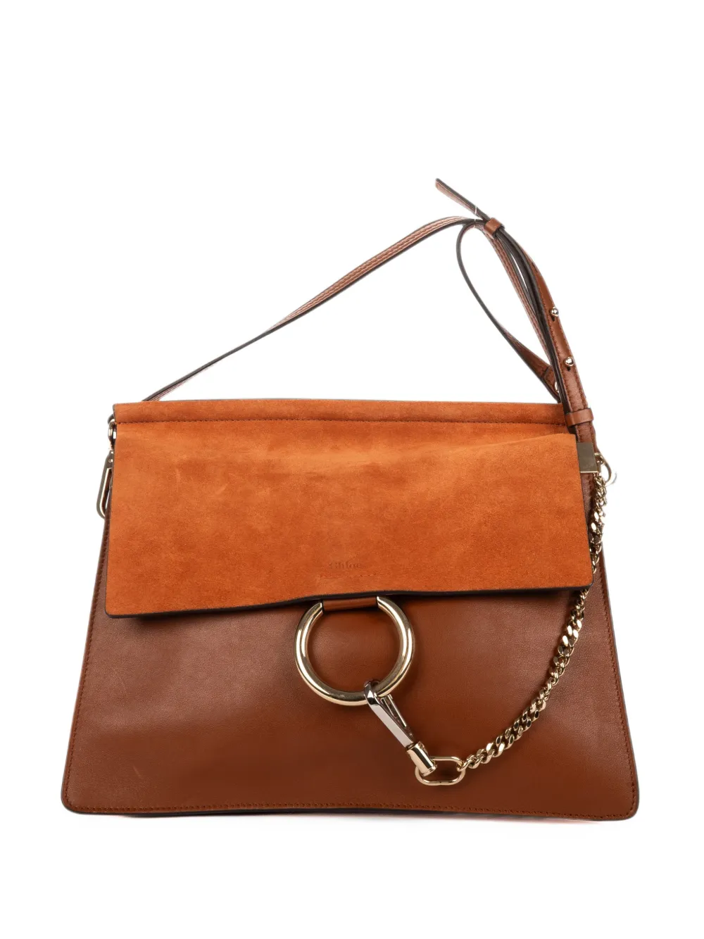 Chloé Pre-Owned medium Faye shoulder bag - Braun
