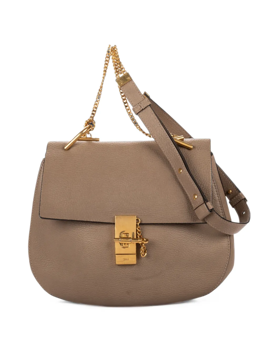 Chloé Pre-Owned medium Drew shoulder bag - Nude