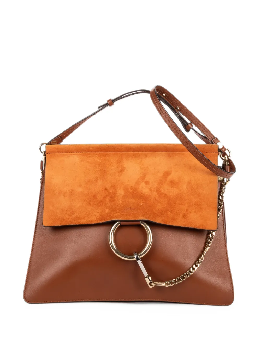 Chloé Pre-Owned medium Faye shoulder bag - Braun