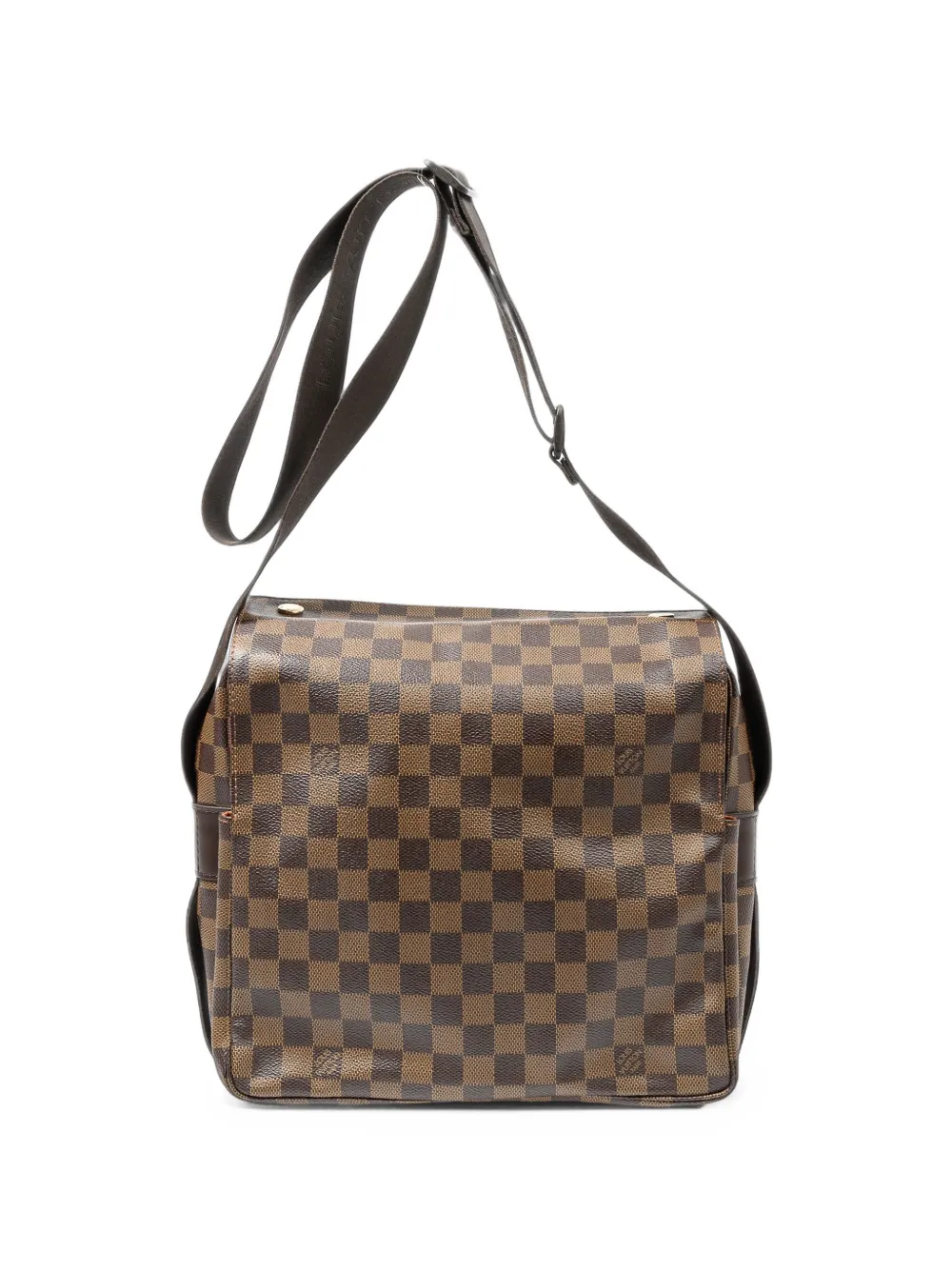 Louis Vuitton Pre-Owned Naviglio Damier Ebene foldover-top cross body bag - Braun