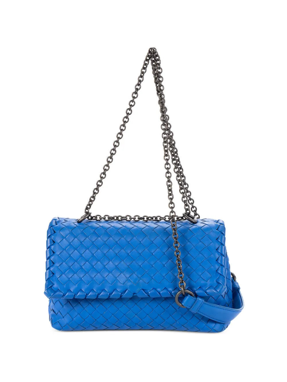 Bottega Veneta Pre-Owned Intrecciato Olimpia shoulder bag - Blau