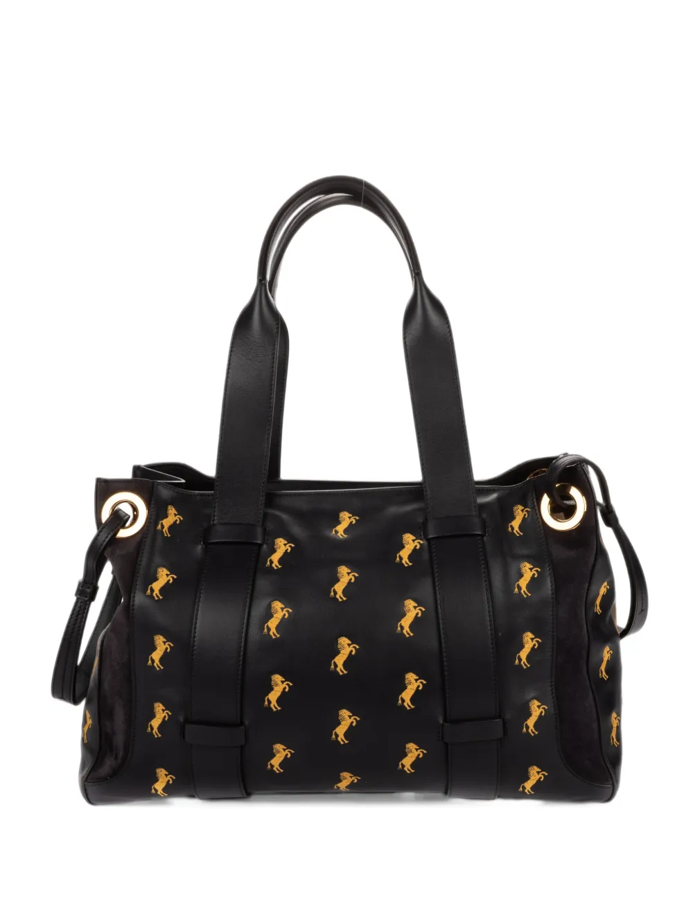 Chloé Pre-Owned Tao embroidered shoulder bag - Schwarz