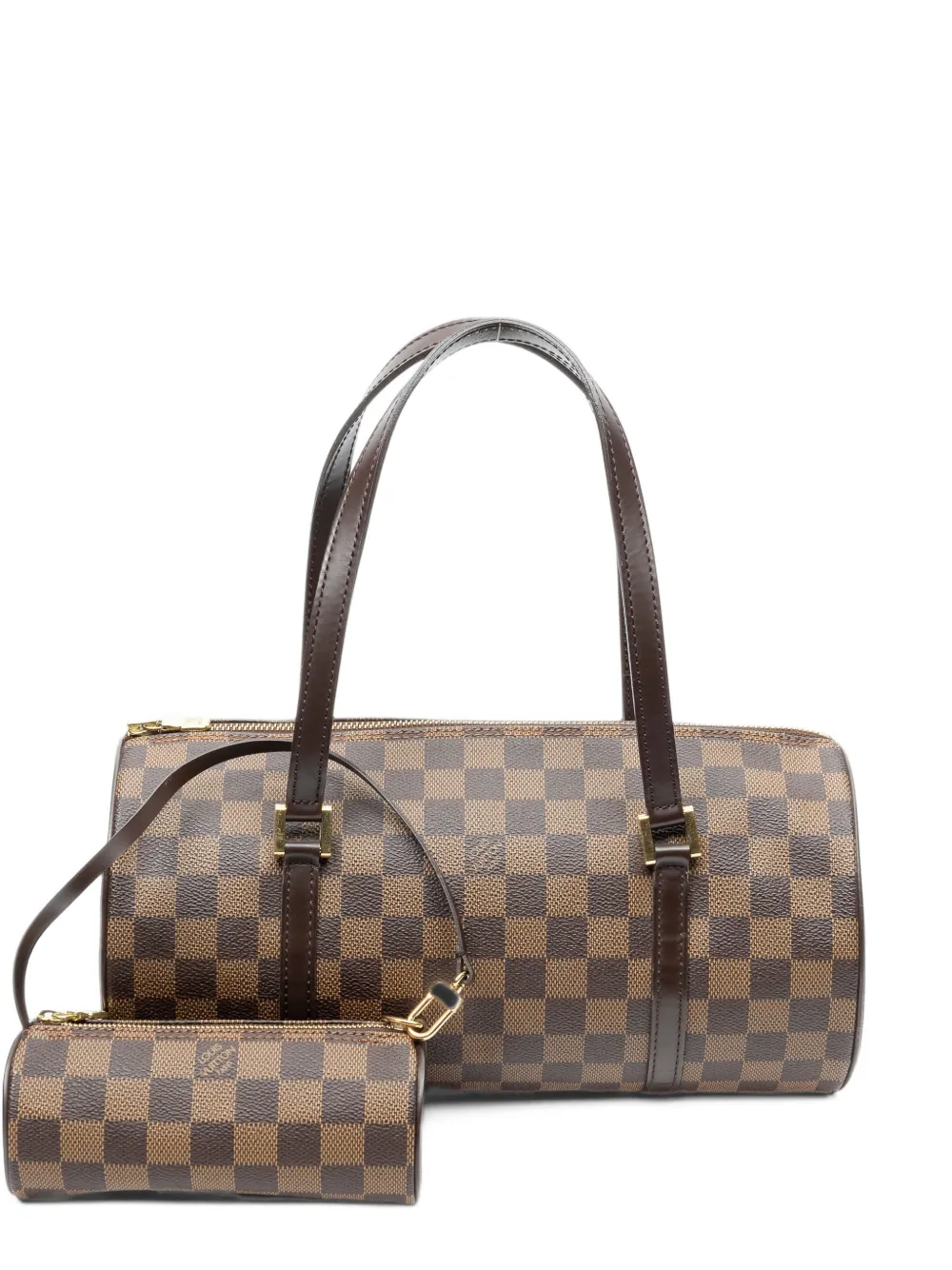 Louis Vuitton Pre-Owned Papillon 3 Damier Ebene shoulder bag - Marrone