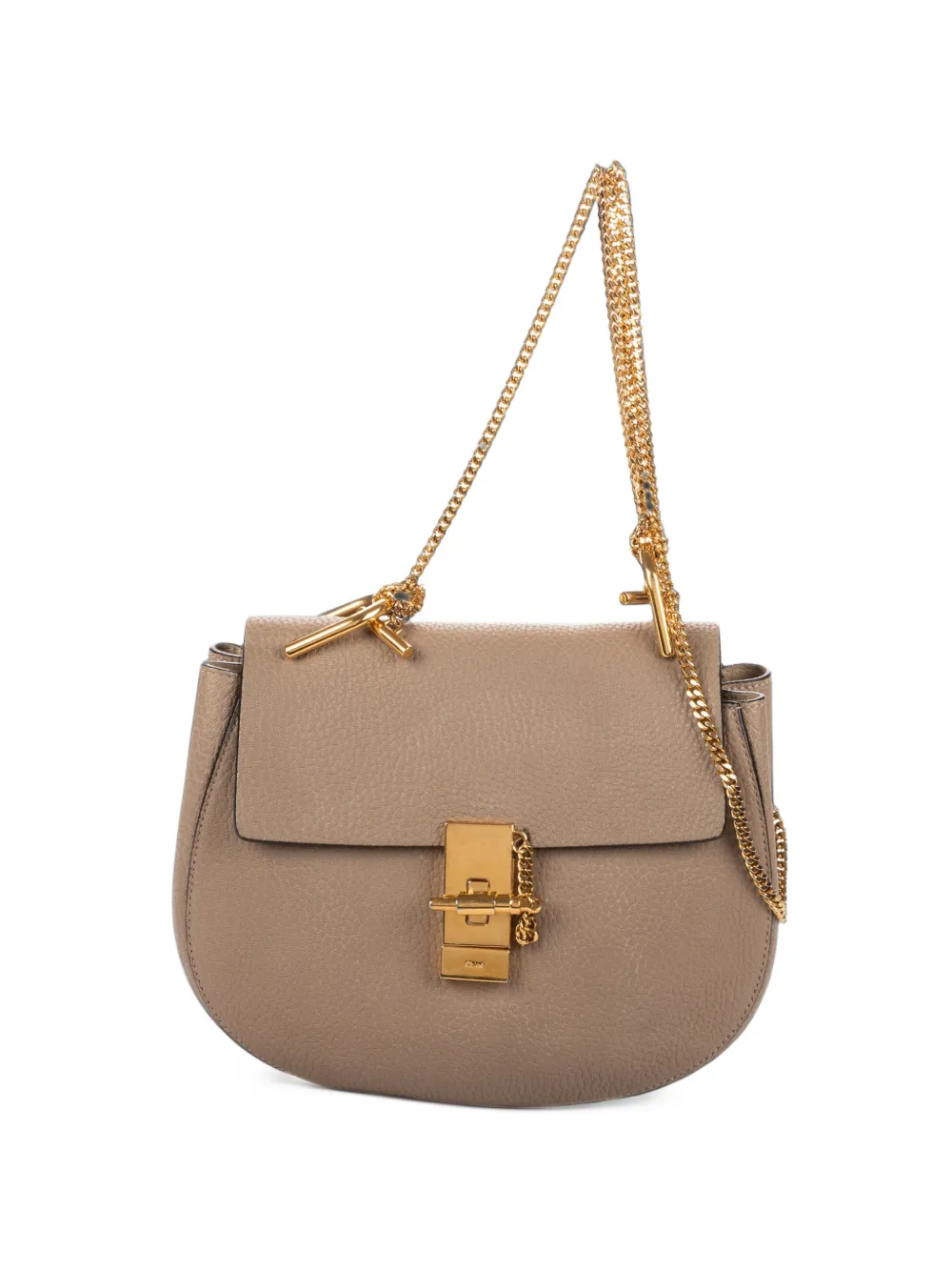 Chloé Pre-Owned Drew grained shoulder bag - Toni neutri