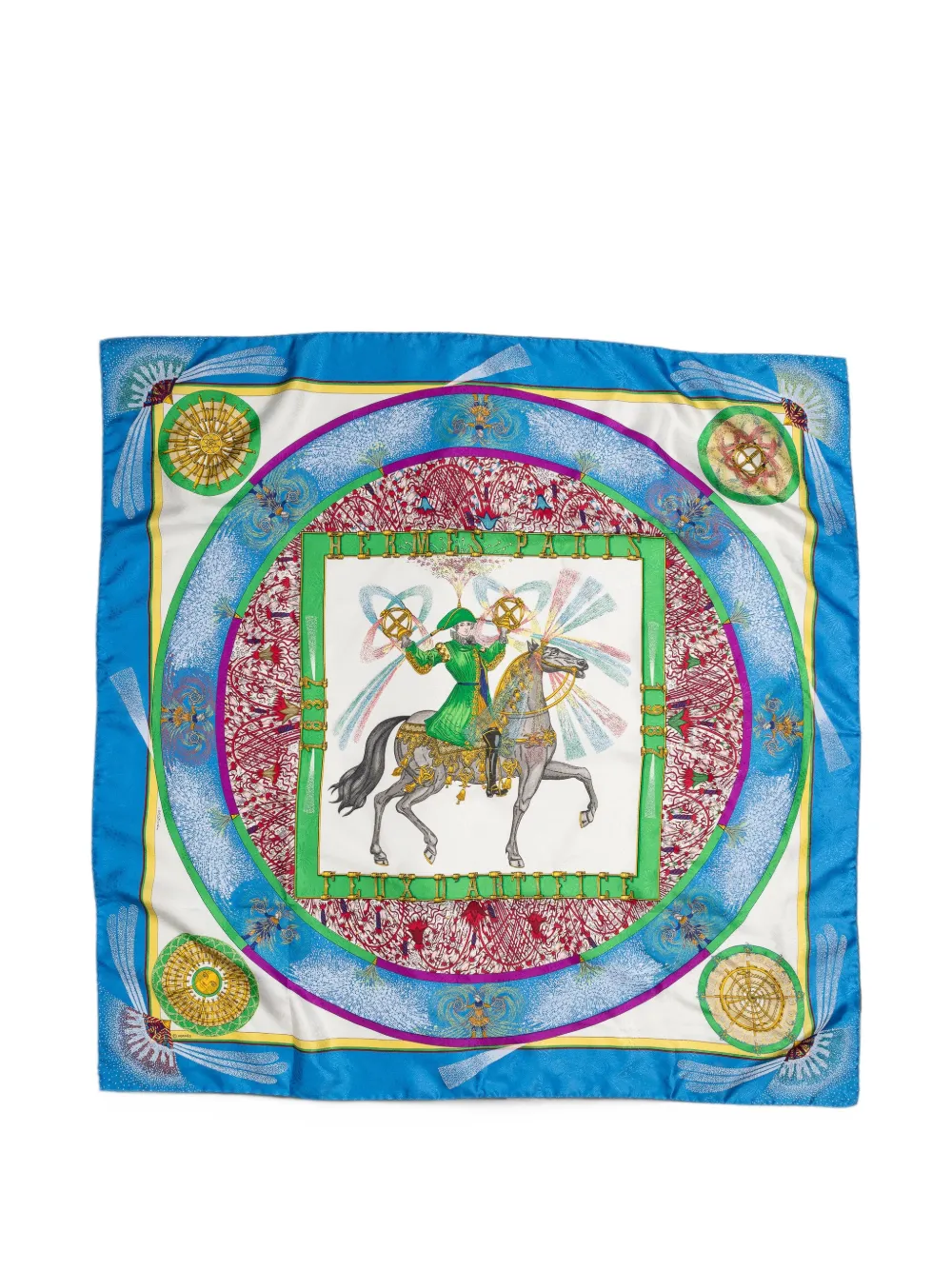 Hermès Pre-Owned Feux d'Artifice scarf - Blau