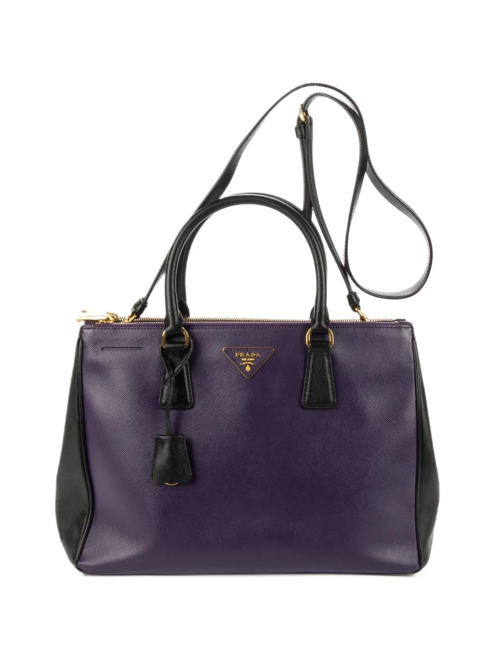Prada Pre-Owned Double Zip Galleria two-way handbag - Viola