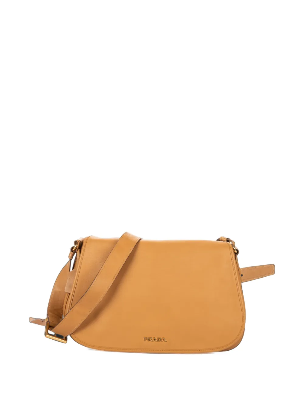 Prada Pre-Owned City flap messenger bag - Toni neutri