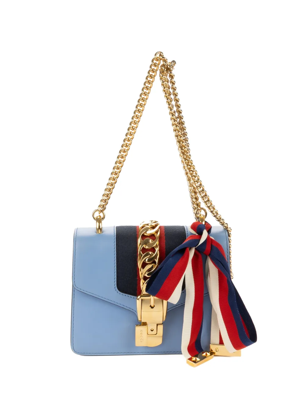 Gucci Pre-Owned Sylvie chain shoulder bag - Blu